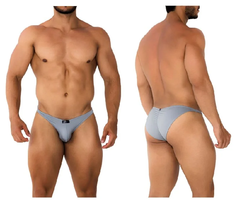 Organic men's briefs for an eco - friendly choiceXtremen 91204 Microfiber Bikini Color Gray