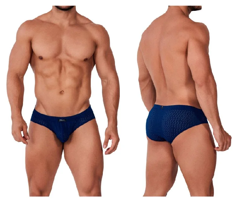 Men's briefs with a supportive pouch designXtremen 91169 Mesh Briefs Color Navy