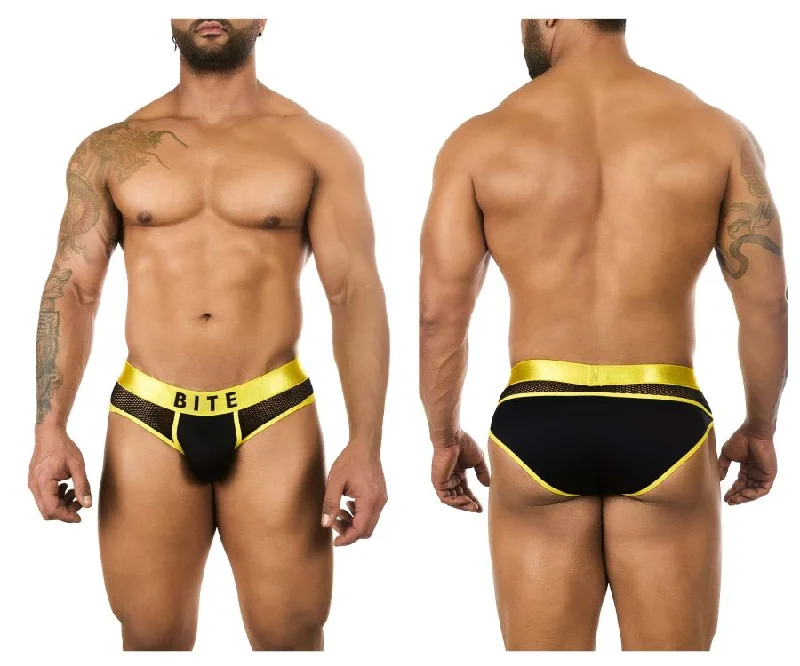 Slim - fit men's briefs for a modern styleBiteWear BW2023106 Intense Melon Briefs Color Yellow