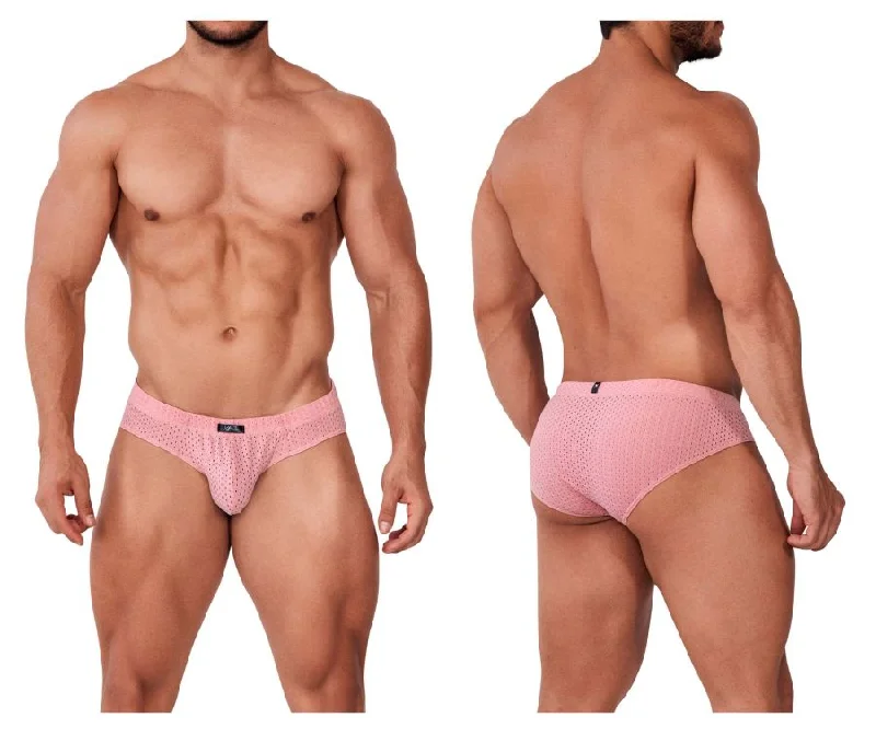 Cotton - blend men's briefs for added stretchXtremen 91169 Mesh Briefs Color Rosewood