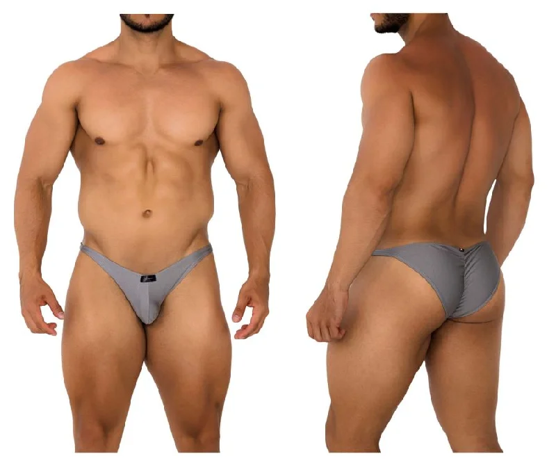 Performance men's briefs for athletesXtremen 91179 Microfiber Bikini Color Silver