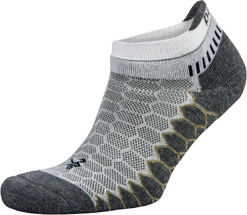 Merino wool men's socks for warmth and breathabilityBalega Silver No Show Silver - White/Grey