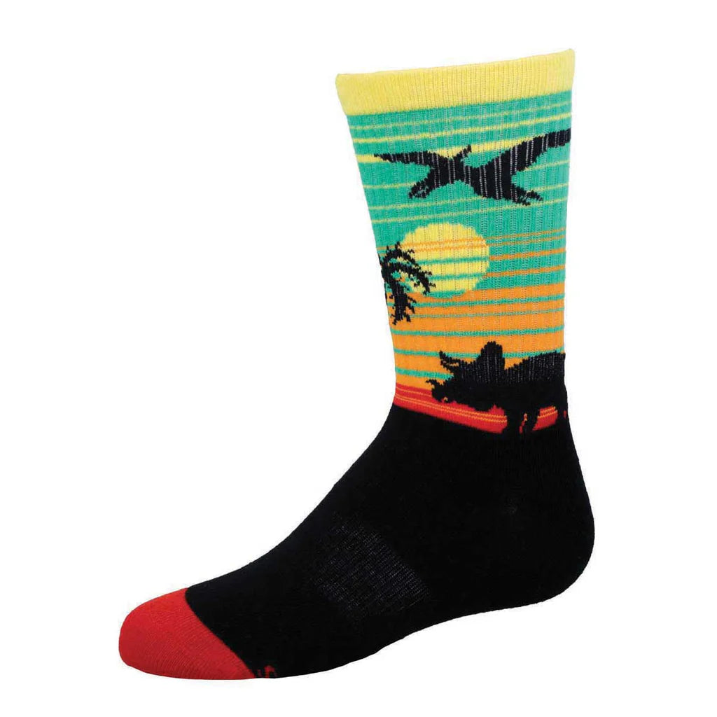 Men's solid - color crew socks in navy blueDino Safari | Junior Active Crew