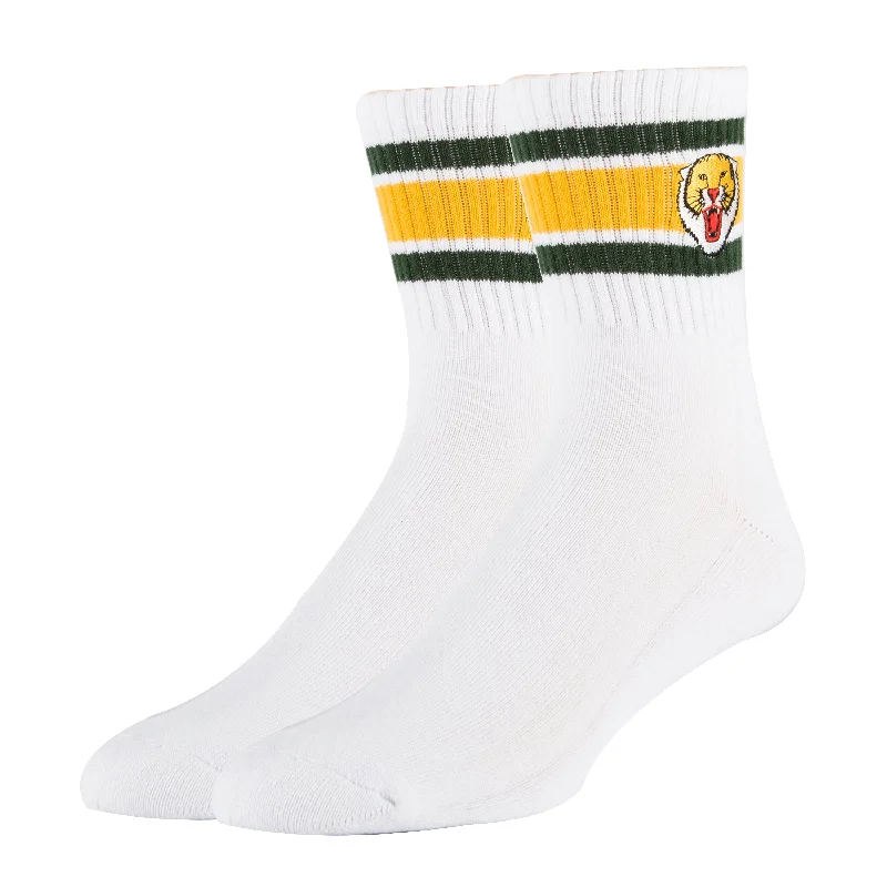 Men's colorful crew socks with a stripe patternEye Of Tiger