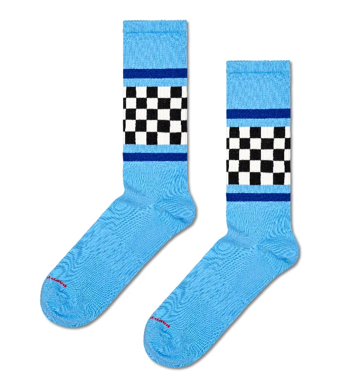 Compression men's socks for reducing swellingHappy Socks Checked Stripe Sneaker Sock