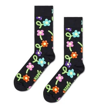 Organic men's socks for an eco - friendly choiceHappy Socks Flower Balloon Sock