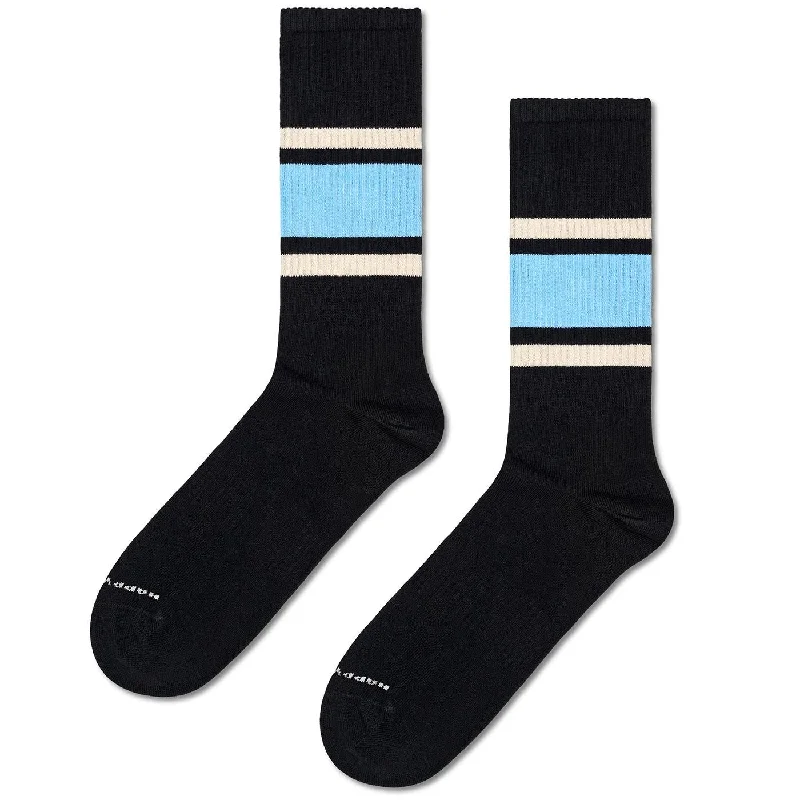 Running men's socks for sports performanceHappy Socks Simple Stripe Sneaker Sock