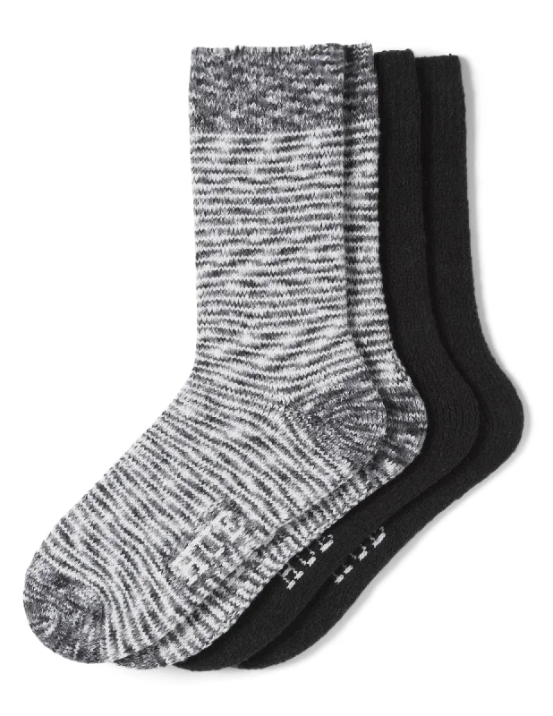 Stretchable men's socks for a flexible fitHue Spacedye Boot Sock 2 Pack