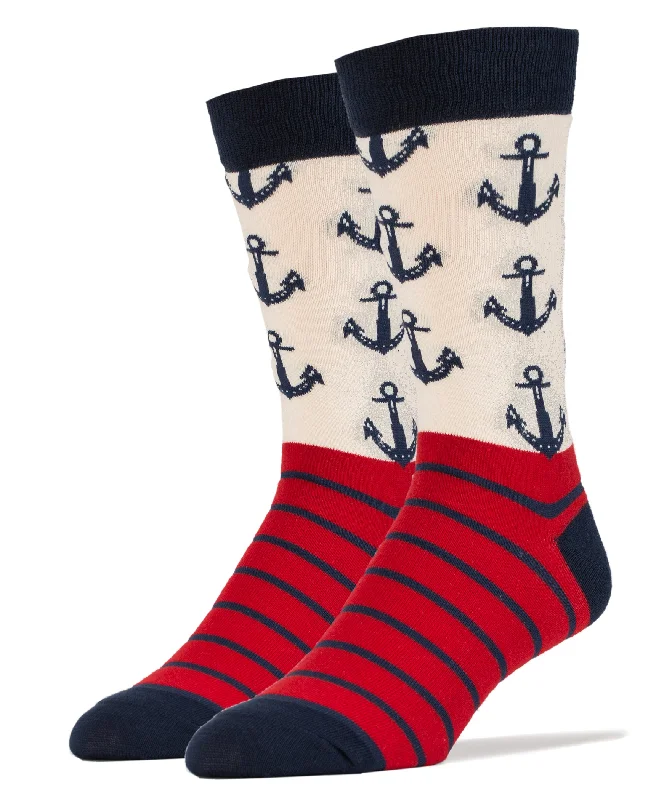 Men's crew socks using merino wool for natural odor - resistanceI am What I