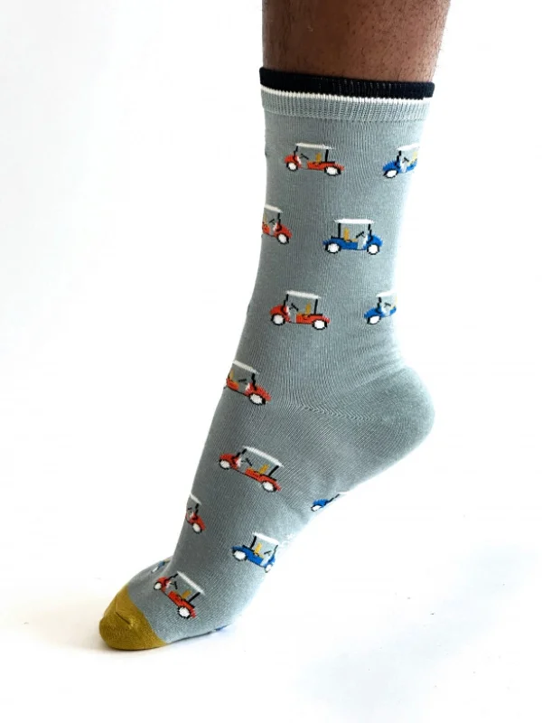 Knee - high men's socks for a vintage styleKeane Golf Bamboo Socks - Dark Blue