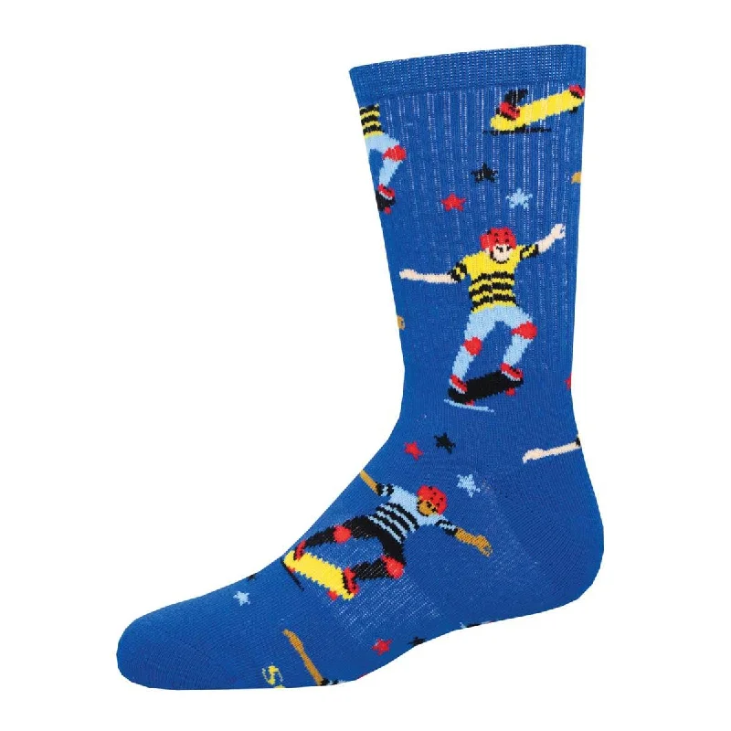 Men's crew socks with a retro - style designLater Skater | Junior Active Crew