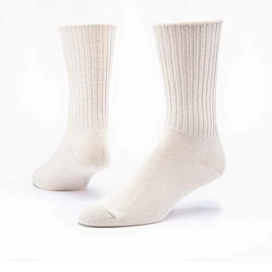 Bamboo men's socks for natural antibacterial propertiesMaggie's Organics Organic Cotton Classic Crew Sock - Natural