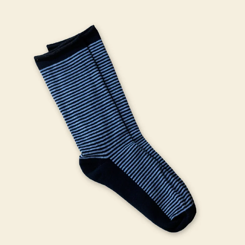 Athletic men's socks with arch supportMaggie's Organics Organic Cotton Cushion Crew Sock Blue/Navy