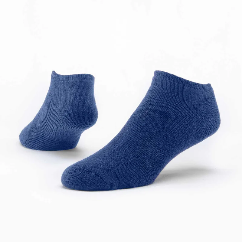 Running men's socks for sports performanceOrganic Cotton Solid Footie Sock - Navy