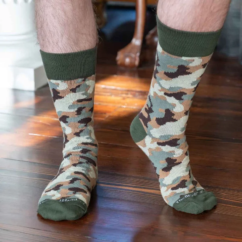 Merino wool men's socks for warmth and breathabilityMen's Camo Socks