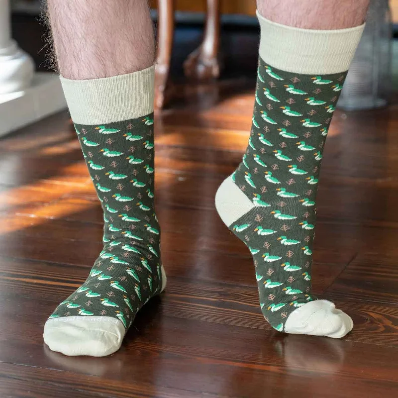 Patterned men's socks with geometric designsMen's Duck Socks One Size