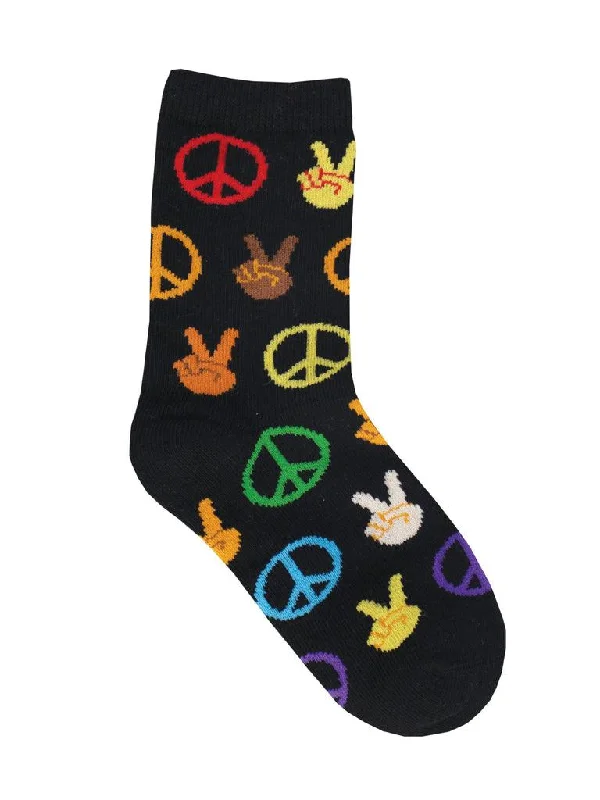 Men's compression crew socks for improved blood circulationPeace Everybody | Youth Crew