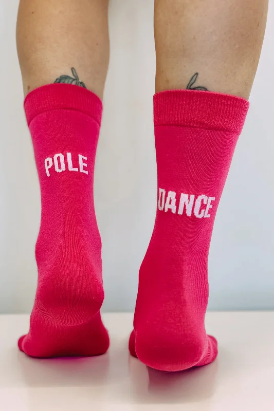 Knee - high men's socks for a vintage styleRAD Pole Dance Socks - Fuchsia