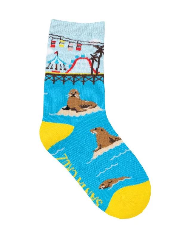 Men's crew socks with a retro - style designSanta Cruz Wharf | Toddler Crew