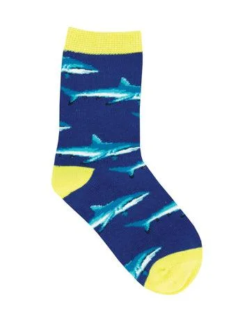 Men's crew socks using merino wool for natural odor - resistanceShark School | Toddler Crew