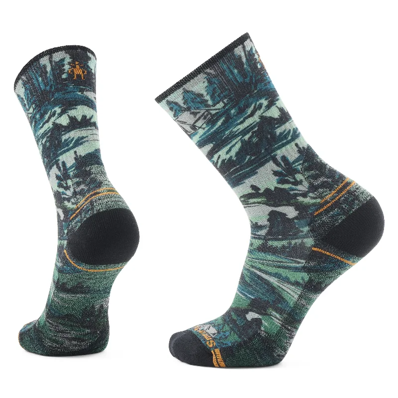 Dress men's socks for business and formal wearSmartwool Hike Light Cushion Crew Campground Print - Men's