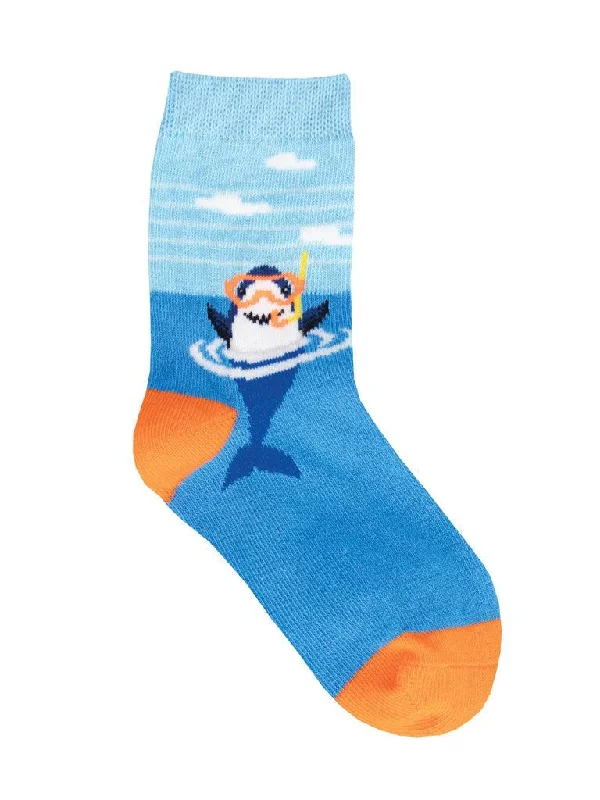 Men's crew socks featuring a camouflage patternSnorkel Shark | Toddler Crew