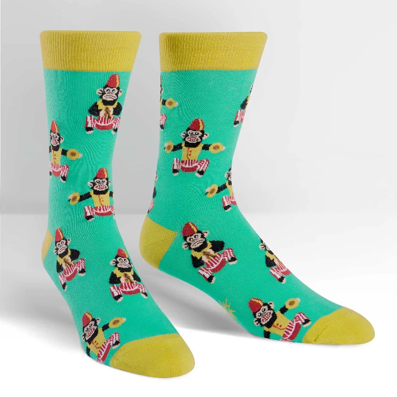 Men's crew socks with a gradient color effectSock It To Me Men's Crew Socks - Monkeying Around