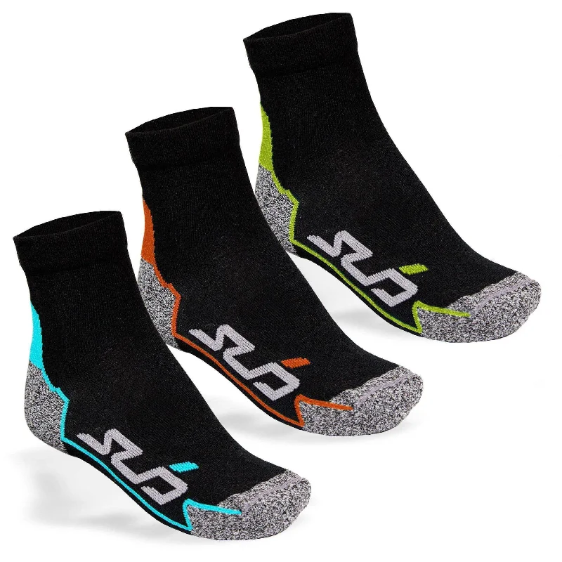 No - show men's socks for wearing with loafersSub Sports Dual All Season (3 Pack) Running Socks - Black