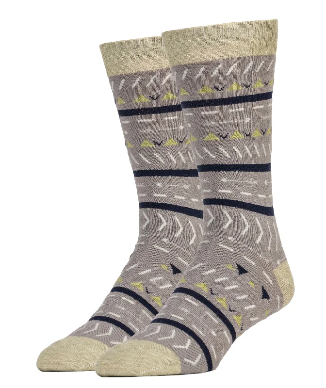 Men's crew socks featuring a camouflage patternSweet Fennel