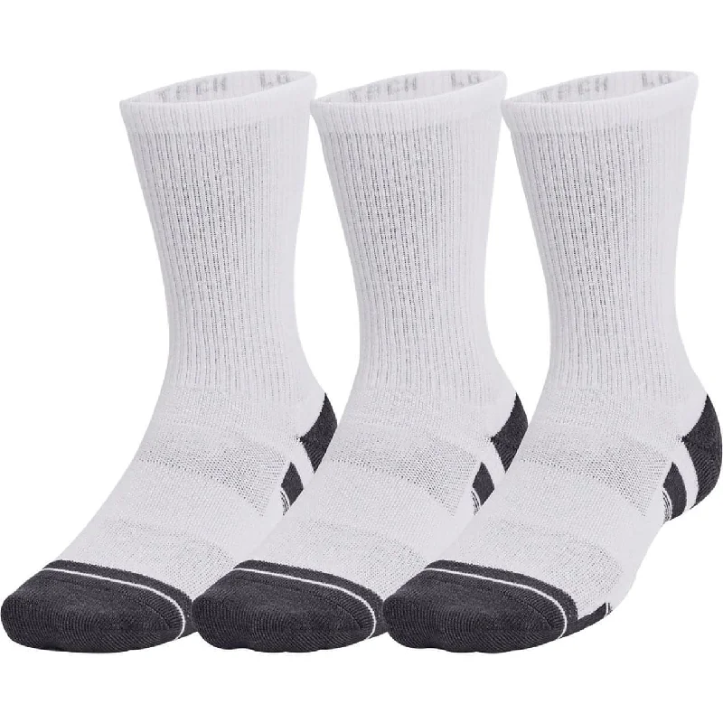 Organic men's socks for an eco - friendly choiceUnder Armour Performance Tech (3 Pack) Crew Socks - White