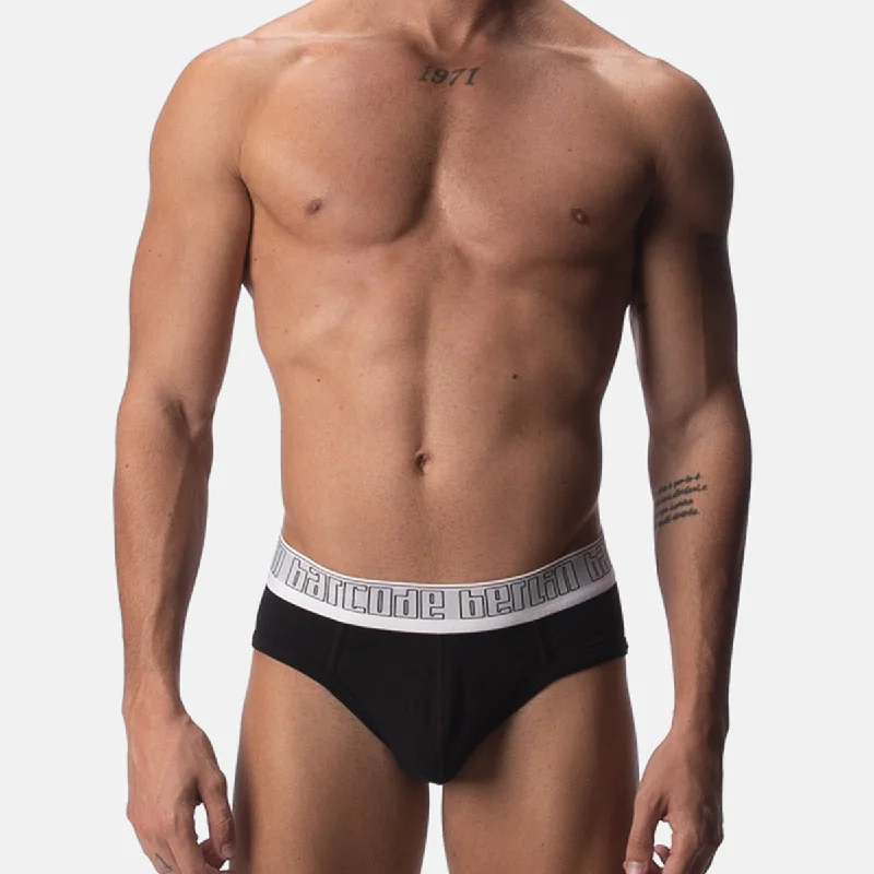 Vintage - style men's briefs for a retro lookBarcode Berlin Modal Hip Brief Dai Black