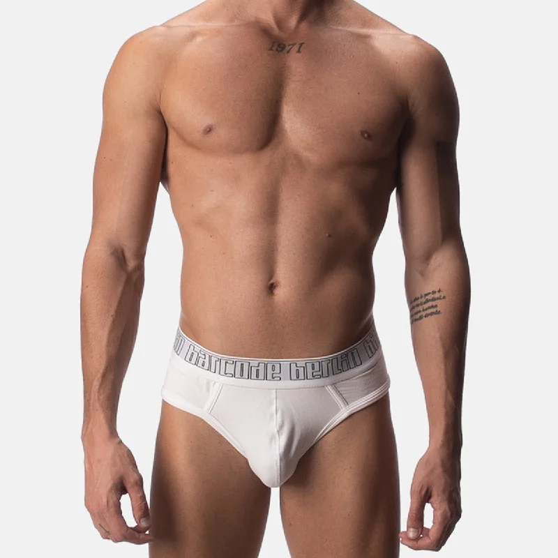 Full - back men's briefs for maximum coverageBarcode Berlin Modal Hip Brief Dai White