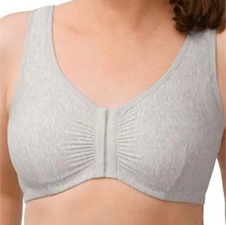 Men's briefs with a supportive pouch designAmoena Frances Non-wired Front Closure Bra- Grey