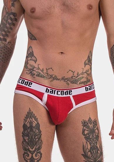 Slim - fit men's briefs for a modern styleBarcode Berlin Brief Kai Red White