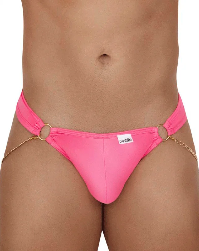 Designer men's thongs with a high - end finishCandyman 99669 Chain Thongs Pink