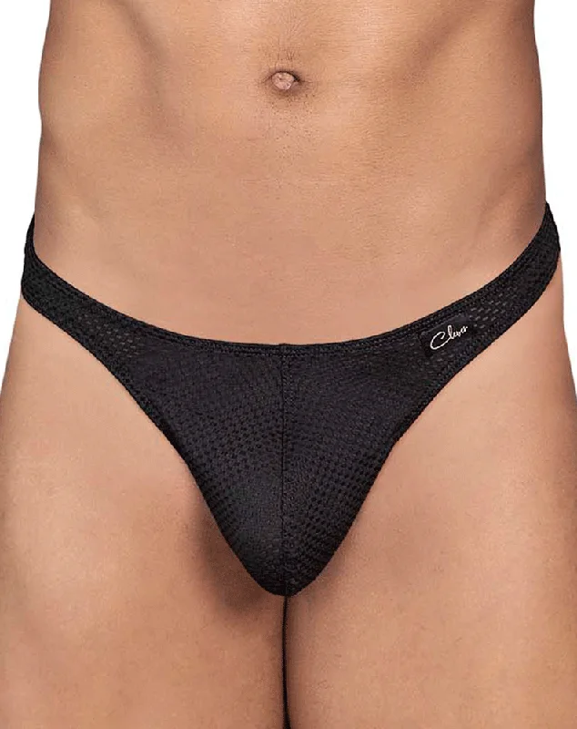 Seamless men's thongs for a discreet lookClever 0935 Capriati Thongs Black