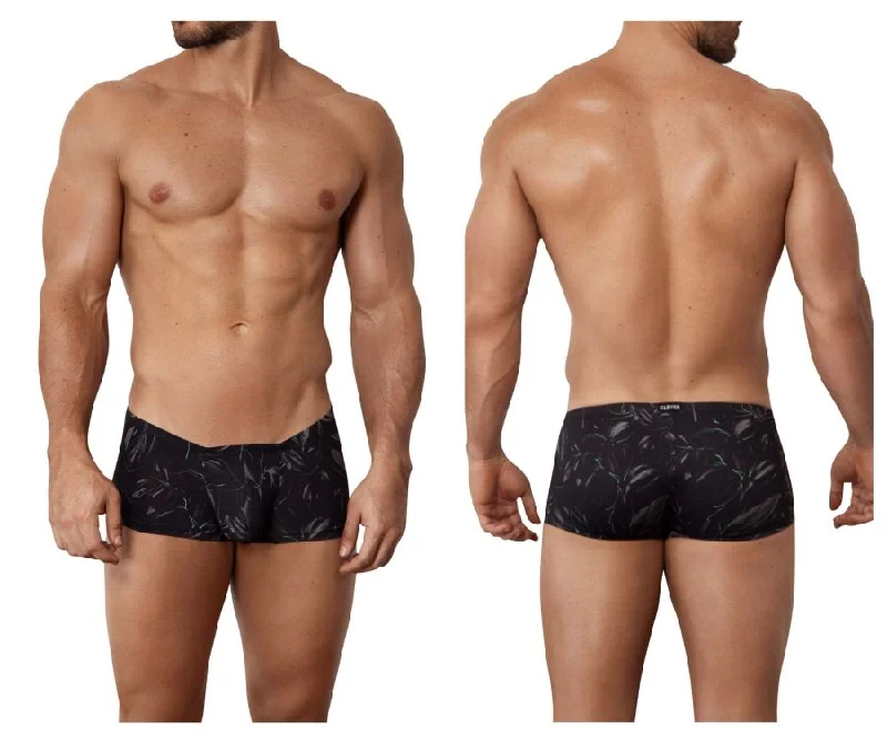 Low - rise men's boxer briefs for a modern silhouetteClever 1602 Oasis Trunks Color Black