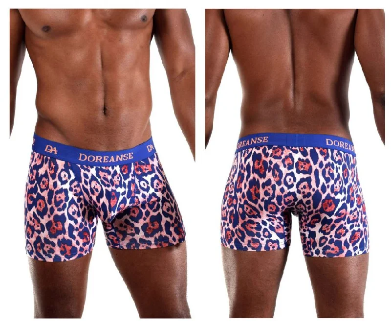 Compression men's boxer briefs for muscle supportDoreanse 1801-PRN Jaguar Trunks Color Printed