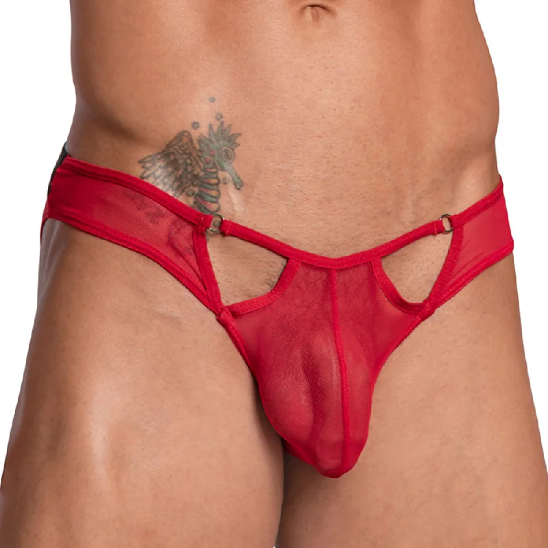 Metallic men's sexy underwear for a futuristic lookGood Devil GDI031 Supportive Ring Waistband Bikini