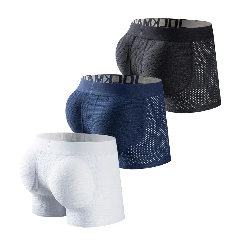 Mesh - paneled men's boxer briefs for ventilationJockmail Bun Buster Mesh Boxer Briefs 2-Pack