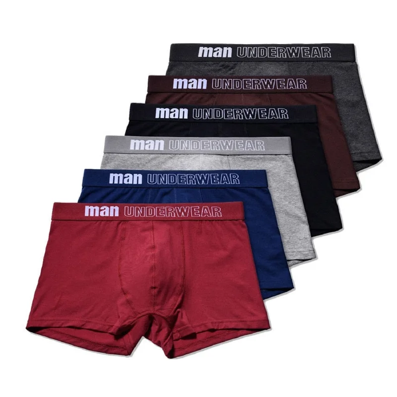 Anti - odor men's boxer briefs for long - lasting freshnessMan Basic Boxer Briefs 6-Pack