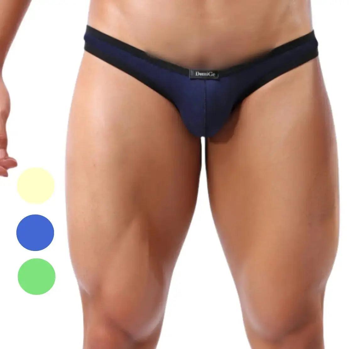 Vintage - style men's briefs for a retro lookMen's Cotton Stretch Briefs with Contoured Pouch and Semi-Full Coverage Design Male Underwear