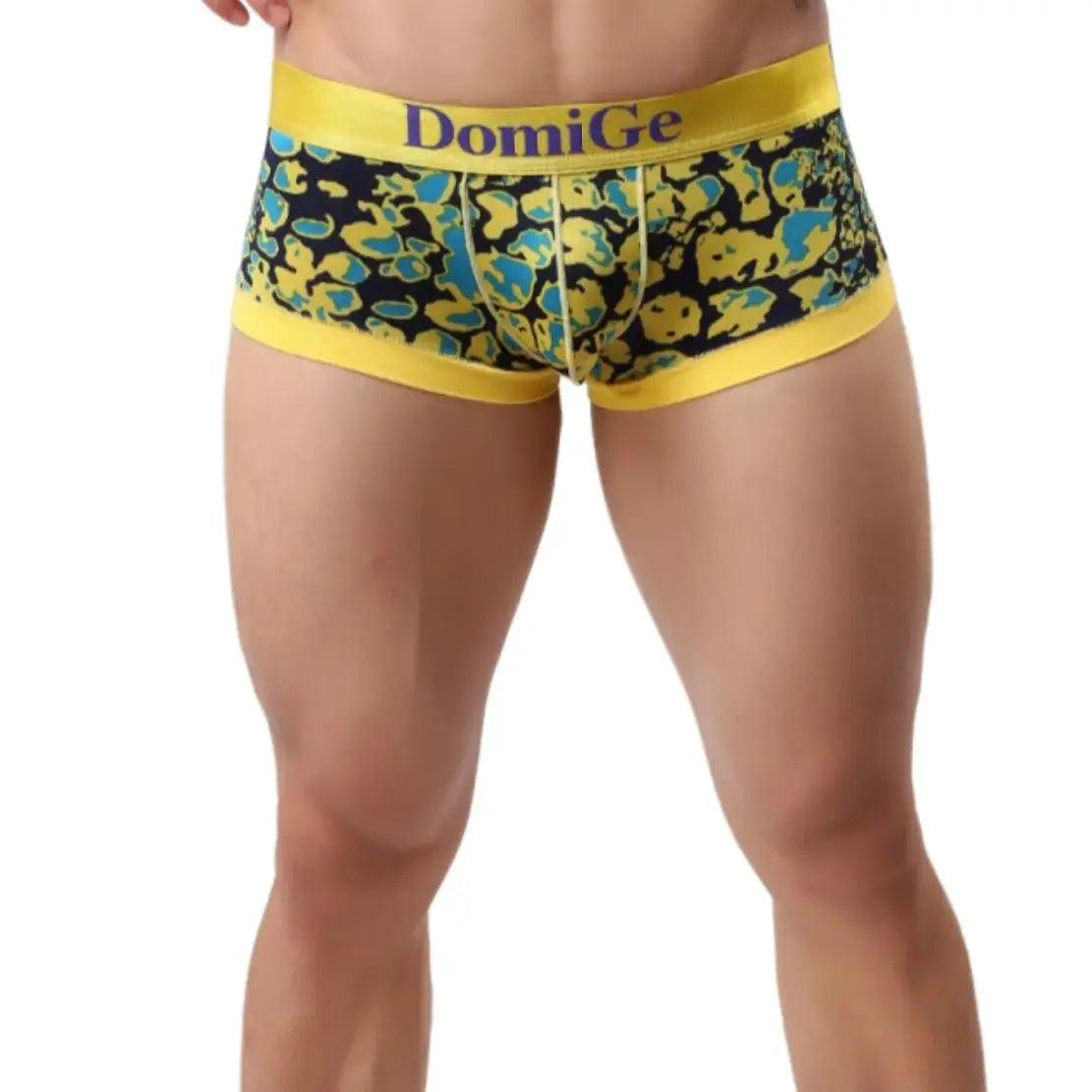 Slim - cut men's trunks for a modern styleDomiGe Low-Rise Trunks Men's Boxer Briefs Underwear