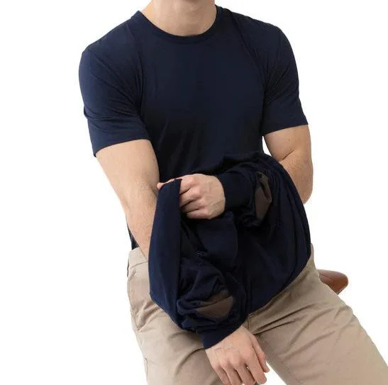 Cotton - blend men's briefs for added stretchMey Hybrid T-Shirt Crew Neck