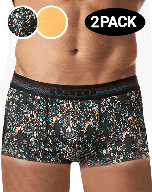 Designer men's trunks with a fashionable edgePapi Umpa107 2pk Microflex Performance Trunks