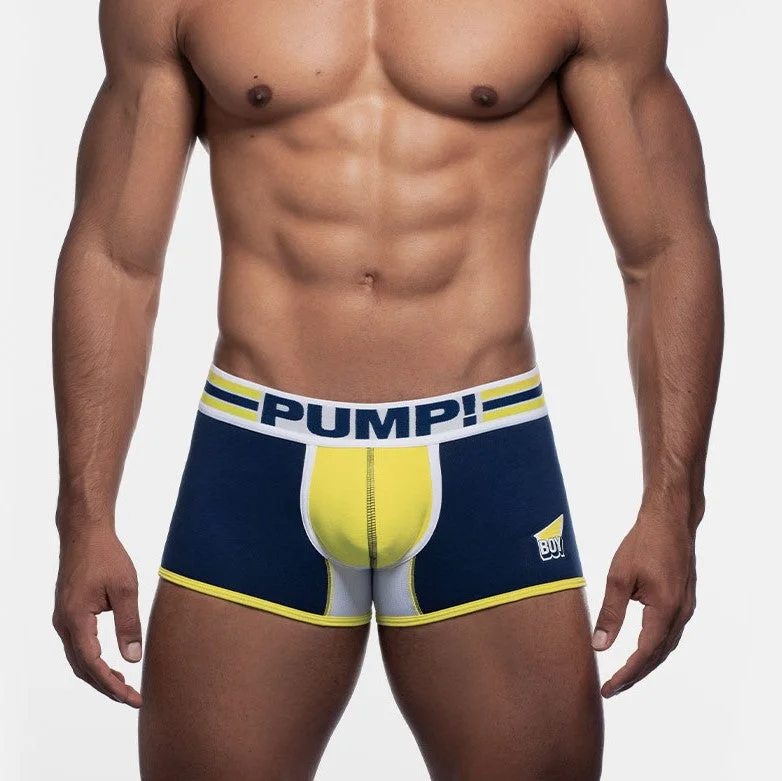 Anti - odor men's boxer briefs for long - lasting freshnessPUMP! Recharge boxer navy