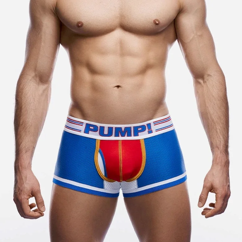 Solid - color men's boxer briefs in classic huesPUMP! Velocity mesh boxer