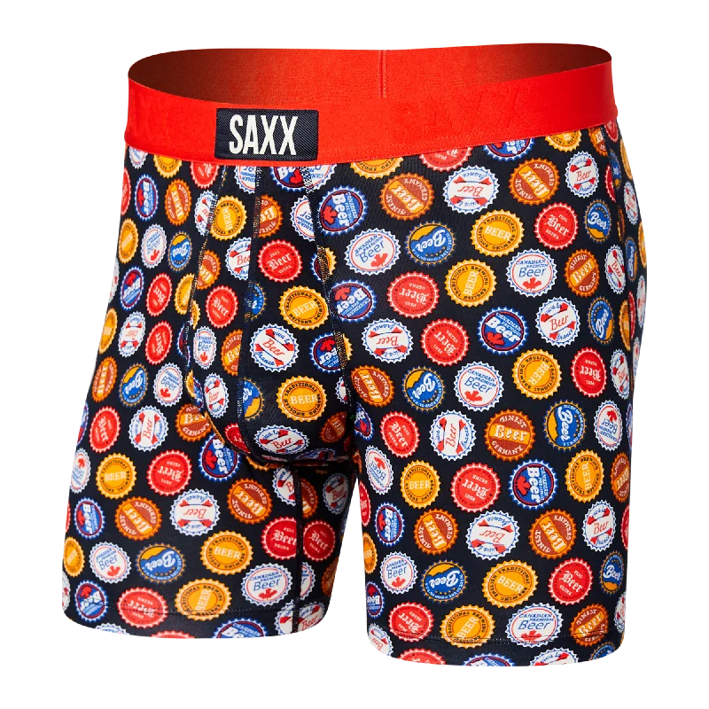 High - rise men's boxer briefs for extra supportSaxx Ultra Super Soft Boxer Brief Fly - Beers of the world