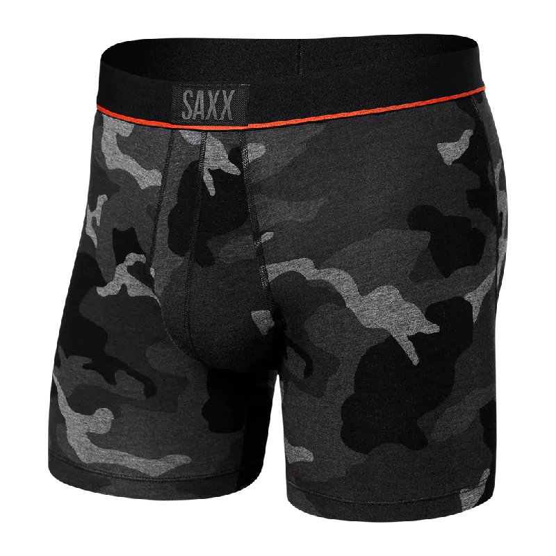 Microfiber men's boxer briefs for a smooth feelSaxx Vibe Super Soft Boxer Brief - Camo Black