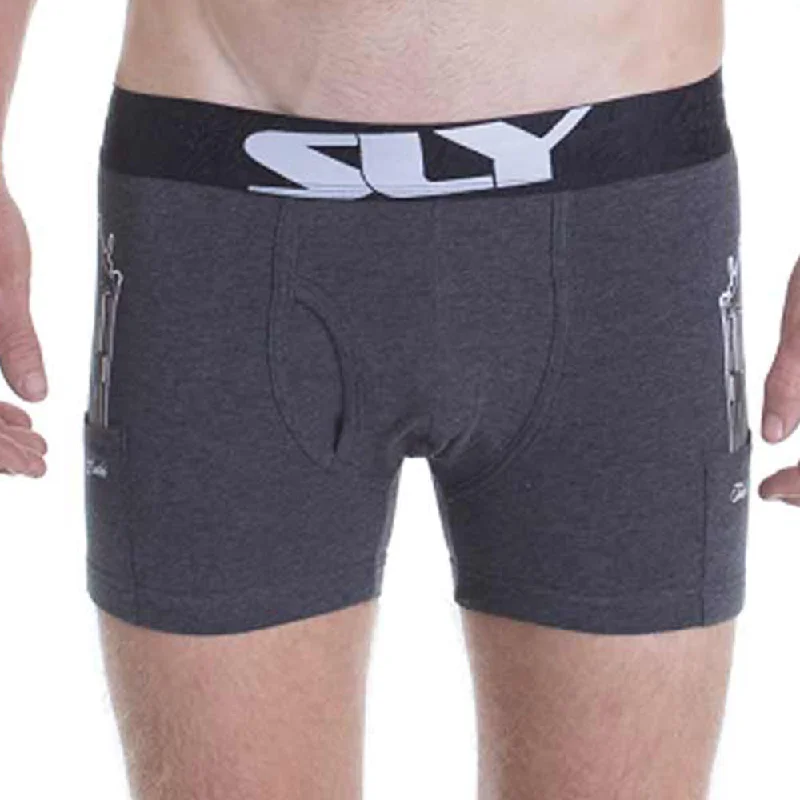 Vintage - style men's briefs for a retro lookSLY SLY0020008W-COP ISSUE Marle  COP ISSUE Marle Work Boxer Brief